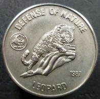 Afghanistan - 50 Afghanis 1987 - Difesa Della Natura - Leopardo Delle Nevi - KM# 1006 - 2 Pounds