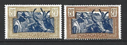 Timbre De Colonie Française Neuf *  N 167  Teinte Différente - Timbres-taxe