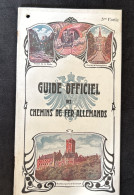 1930 GUIDE OFFICIEL DES CHEMINS DE FER ALLEMANDS - 3eme Partie  - Avec Sa Carte Postale - Chemin De Fer