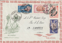 LETTRE - Nouvelle Calédonie - Nouméa Le 16/05/1972 : Coquillages - Cartas & Documentos