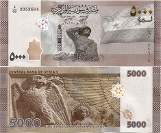 SYRIA       5000 S. Pounds       P-W118       2019 / AH1441 (2021)         UNC - Syrie