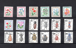 Collection De 18 Timbres Taxes - Neufs ** -  Insectes - Fleurs - 1960-.... Mint/hinged