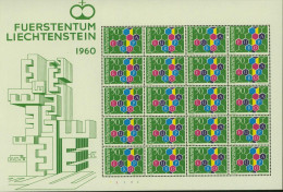 Liechtenstein 1960- Timbres Neufs. Yvert Nr.. 355. Petit Feuillet De 20. "EUROPA 60"....(EB) AR-01002 - Plaatfouten