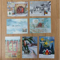 Liechtenstein 2008/17 Collection Official Christmas- Cards Nice Used - Brieven En Documenten