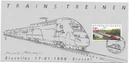 BELGIUM  -   1998   THALYS -   FDC Kaart  - See Scan - 1999-2010