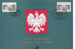 BELGIUM  -   1998   Embassy In Poland  -   Joint Issue With POLAND   - See Scan - 1999-2010