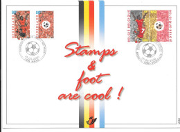 BELGIUM  -   2000   FOOTBALL -   Joint Issue With NEDERLAND    - See Scan - 1999-2010