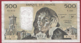 500 Francs "Pascal"- Du 07/06/1979.F--ALPH .V .103-----dans L 'état-- (940) - 500 F 1968-1993 ''Pascal''