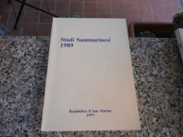 SAN MARINO - Studi Sammarinesi - 1989 - Storia, Biografie, Filosofia