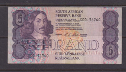 SOUTH AFRICA - 1978-94 5 Rand Stals Circulated Banknote As Scans - Sudafrica