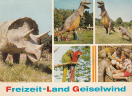 Freizeit Land Geoselwind , Dinosaur Tyrannosaurus Rex Triceratops , Autobahn Nurnberg-Wurzburg - Kitzingen