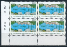 France - Poste Aérienne 2012 - Nancy-Lunéville -YT PA 75 ** Bloc De 4 Avec Coin Daté - 1960-.... Neufs