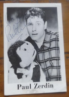 Paul Zerdin Signed Photocard - Fernsehen Und Internet