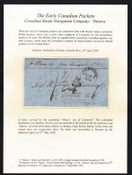 CANADA 1854 OTTAWA LIVERPOOL COVER - Storia Postale