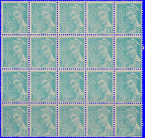 France 1942. ~ YT 549** Bloc De 25 - 50 C. Mercure - 1938-42 Mercurius