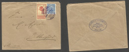 BOLIVIA. 1926 (16 May) Concepcion - Germany, Bitterfeld. Multifkd Env Incl Inmortal / Republica Cent, Violet Cds. Fine. - Bolivia