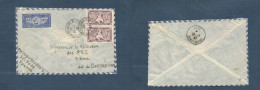INDOCHINA. 1947 (21 July) Saigon - Algeria, Bone. Air Multifkd Military Mail Envelope (28 July) Better Destination. - Asia (Other)
