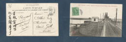 INDOCHINA. 1899 (3 Feb) Big Ninh - Switzerland, St. Gallen. View Side Fkd Ppc. Railway Bridge. - Asia (Other)