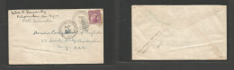 PHILIPPINES. 1935 (7 May) Pulupandan, Negros Occidental - USA, NYC. 6c Lilac Fkd Env. Fine Origin. CA Brown Name, Overse - Philippines