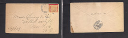PANAMA. 1904. APN - USA, NYC. Fkd Red Ovptd Issue Envelope. - Panama