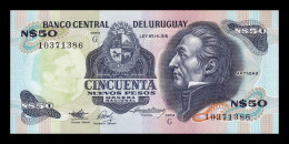 Uruguay 50 Nuevos Pesos 1989 Pick 61Ab Serie G Sc Unc - Uruguay