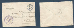 MARRUECOS - French. 1916 (28 March) Rabat - Bordeaux, France. Military Mail. Printed Cacheted FM Envelope. Fine. - Morocco (1956-...)