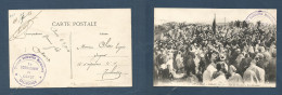 MARRUECOS - French. 1913 (11 July) Casablanca - Toulousse, France, FM Military Lilac Cachet. VF Postcard. Mouloud Party. - Morocco (1956-...)