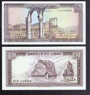 10 Livres Year 1986 P63 UNC - Liban