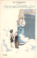 ILLUSTRATEUR - Gerbault - Au Paradis - Saint Pierre Accueille Des Enfants - Carte Postale Ancienne - - Otros & Sin Clasificación