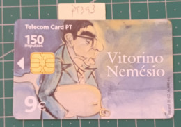 PORTUGAL USED PHONECARD PT393 VITORINO NEMÉSIO WRITTER - Portugal