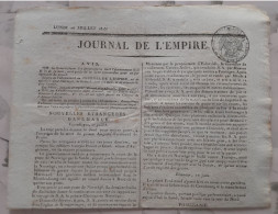 JOURNAL DE L'EMPIRE 26 1813 JUILLET DANEMARCK POMERANIE HONGRIE SUISSE AUTRICHE BAVIERE BOHEME BADE - Newspapers - Before 1800