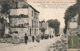 FRANCE - Senlis - Maisons Incendiées - Rue De La République - Animé - Carte Postale Ancienne - Senlis