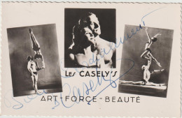 Les Casely's  Cirque  Gymnastique -    Dédicace  Autographe  - (G.1816) - Cirque