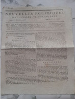 Journal NOUVELLES POLITIQUES 6 Messidor An V ( 24 Juin 1797 ) TURQUIE ITALIE ANGLETERRE BELGIQUE - Kranten Voor 1800