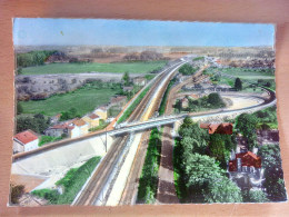 Pargny Sur Saulx, Vue Aérienne, Le Pont Routier Sur La Ligne De Chemin De Fer Paris Strasbourg (GF3726) - Pargny Sur Saulx