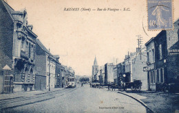 RAIMES -(59)- 3 C.P: RUE DE VICOIGNE + CITE DU PINSON + RUE DU PLAT-FOSSE ET MONUMENT AUX MORTS.... - Raismes