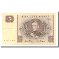 Billet, Suède, 5 Kronor, 1963, 1963, KM:50b, TB+ - Zweden