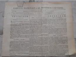 Journal GAZETTE NATIONALE LE MONITEUR UNIVERSEL 4 Thermidor An IX ( 23 Juillet 1801 ) BONAPARTE 1ER CONSUL - Zeitungen - Vor 1800