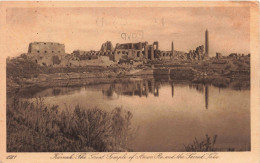 EGYPTE - Karnack - Le Grand Temple D'Amon Ra Et Le Lac Sacré - Carte Postale Ancienne - Altri & Non Classificati