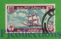 S395 - SUD AFRICA - SOUTH AFRICA 1962 NAVE - SHIP 2,5c USATO - USED - Used Stamps