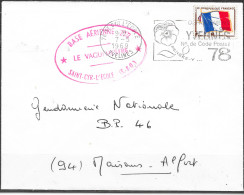 Base Aérienne 272 Saint Cyr L'Ecole / Le Vaguemestre Flamme O= 78 St Cyr L'Ecole 7-5 1969 - Military Airmail