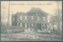 BELGIUM - 1906 - MOUSCRON - FACADE DE DROITE DU CHATEAU DE LA MARLIERE -  Lot 25796 - Moeskroen