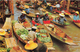 THAÏLANDE - Rajchaburi - Floating Market At Damnersaduok - Colorisé - Carte Postale - Thaïlande