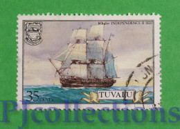 S397 - TUVALU 1981 NAVE - SHIP 35c USATO - USED - Tuvalu