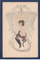 CPA Douhin Illustrateur Femme Woman érotisme Nu Féminin Symbolisme Voir Dos - Doubek, F.