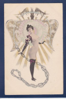 CPA Douhin Illustrateur Femme Woman érotisme Nu Féminin Symbolisme Voir Dos - Doubek, F.