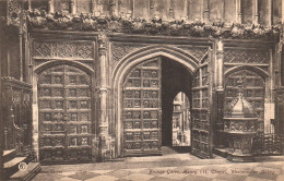UNITED KINGDOM, LONDON, BRONZE GATES, HENRY VII. CHAPEL, WESTMINSTER ABBEY, VINTAGE POSTCARD - Westminster Abbey