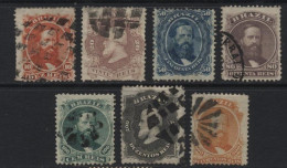 Brazil (35) 1866 Emperor Dom Pedro II Set. Used. Hinged. - Oblitérés