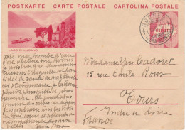 POSTKARTE - CARTE POSTALE - CARTOLINA POSTALE Jura Bernois LAGO DI LUGANO - Oblitérés