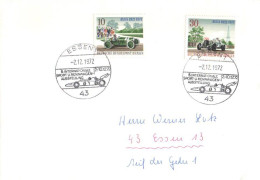 Germany:Berlin:Cover, Special Cancellation 5 International Sport And Rally Cars Ausstellung 1972 - Covers & Documents